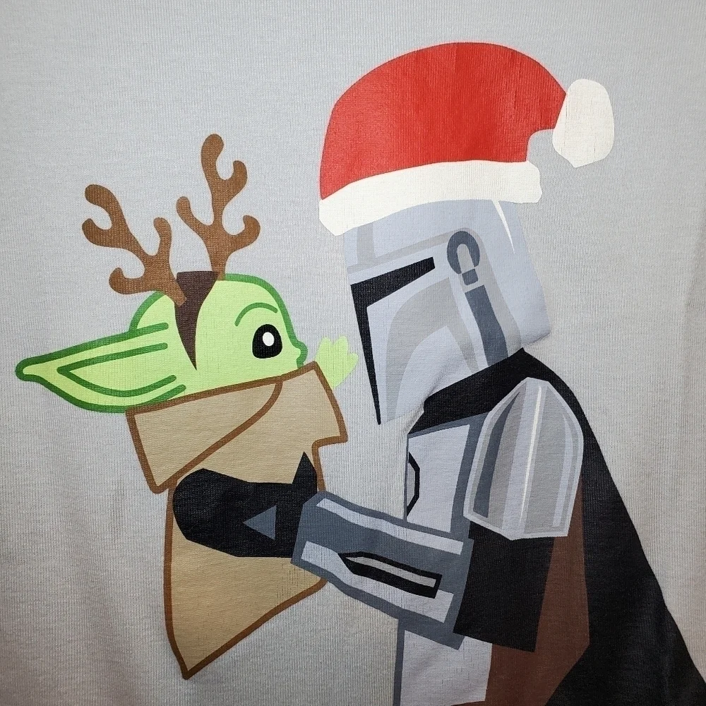 Hanna Andersson Star Wars Mandalorian Christmas Pajama Top Sz 12